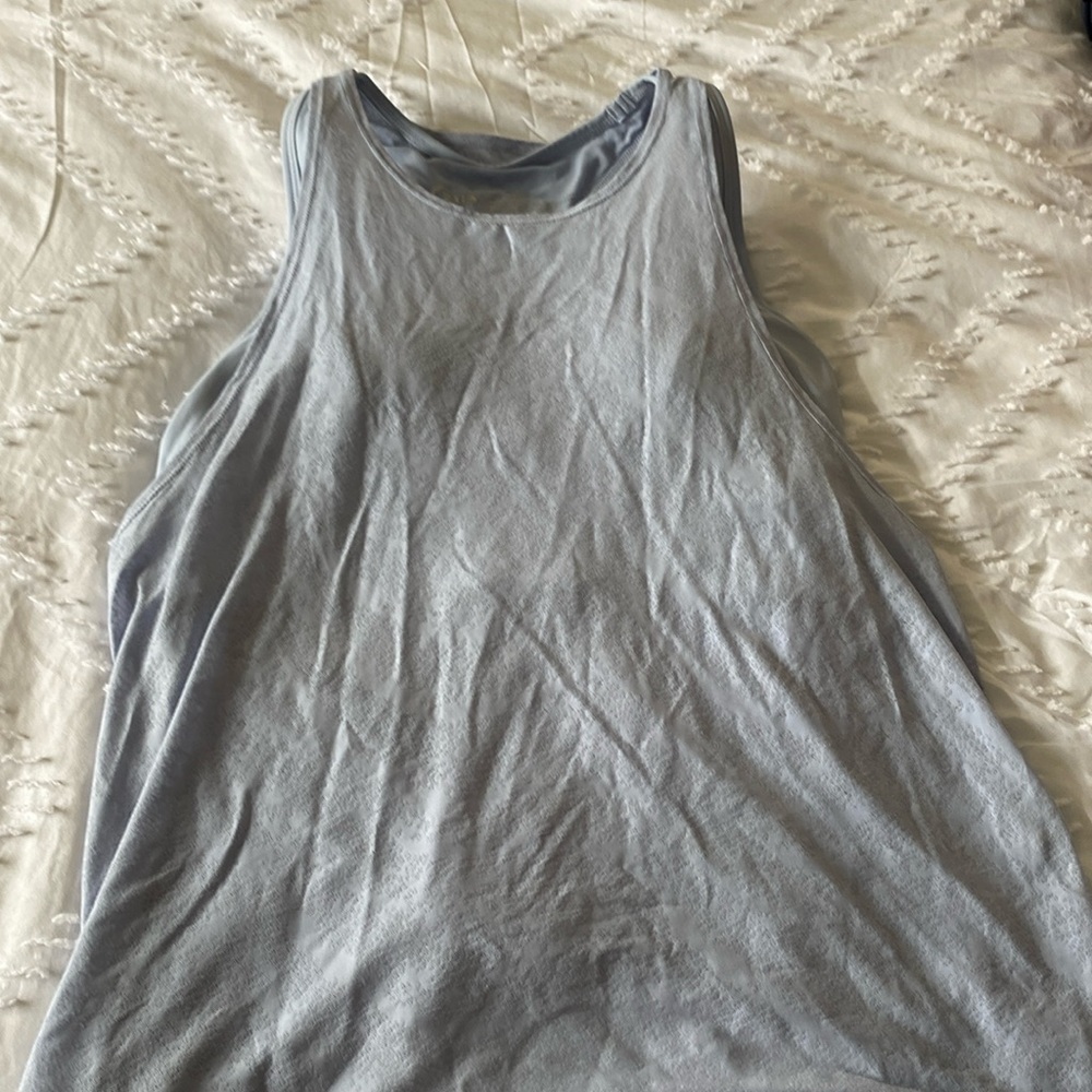 Zyia tank bra. Tank top with a bra built in pale blue, super soft, worn once